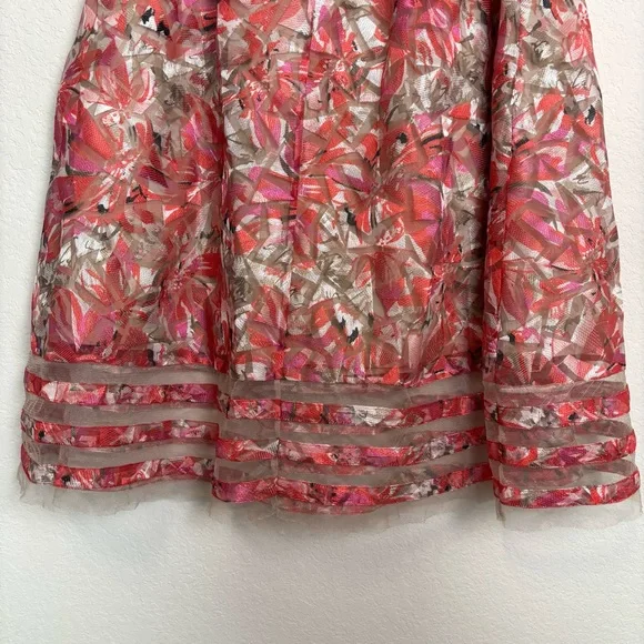 NWT Anthropologie Sachin + Babi Strawberry Hill Tulle Midi Skirt Women’s 6 Event - Picture 4 of 10